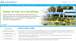 Desktop Screenshot of akornindia.com